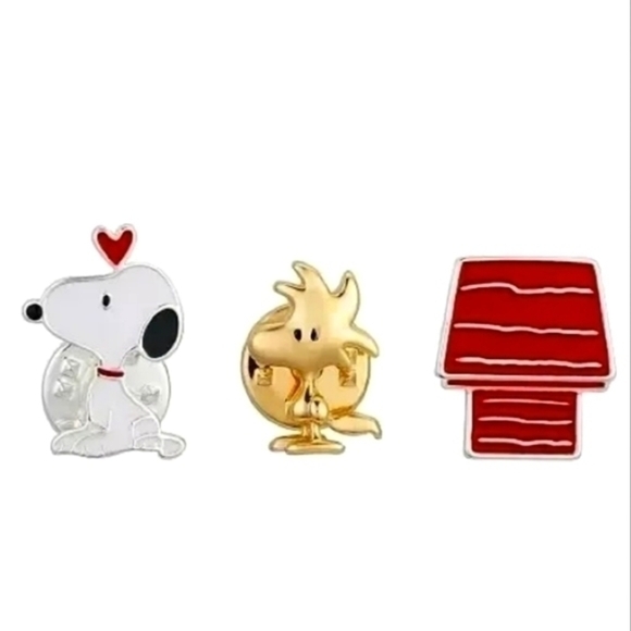 NEW PEANUTS SNOOPY WOODSTOCK PIN SET - Picture 2 of 2